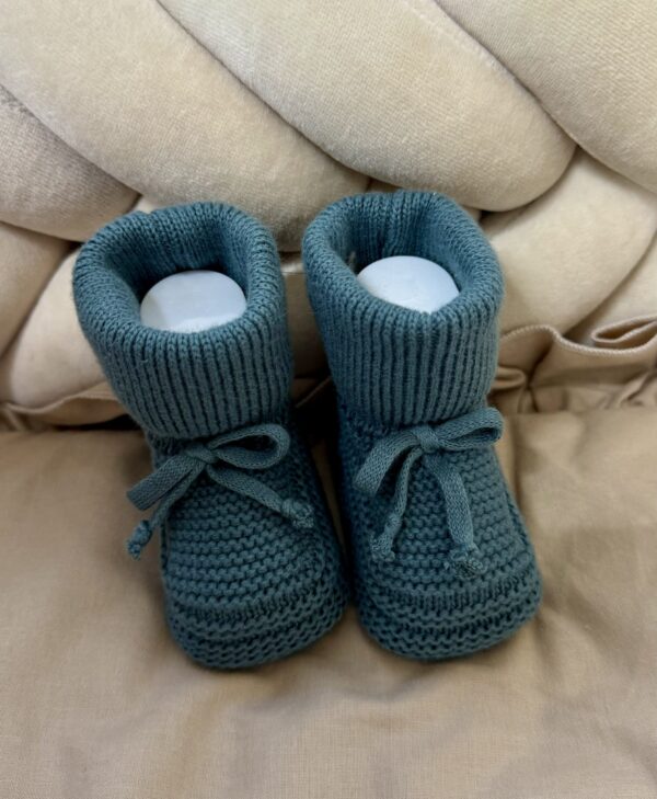 Gebreide Booties AppleGreen Unisex - Afbeelding 2