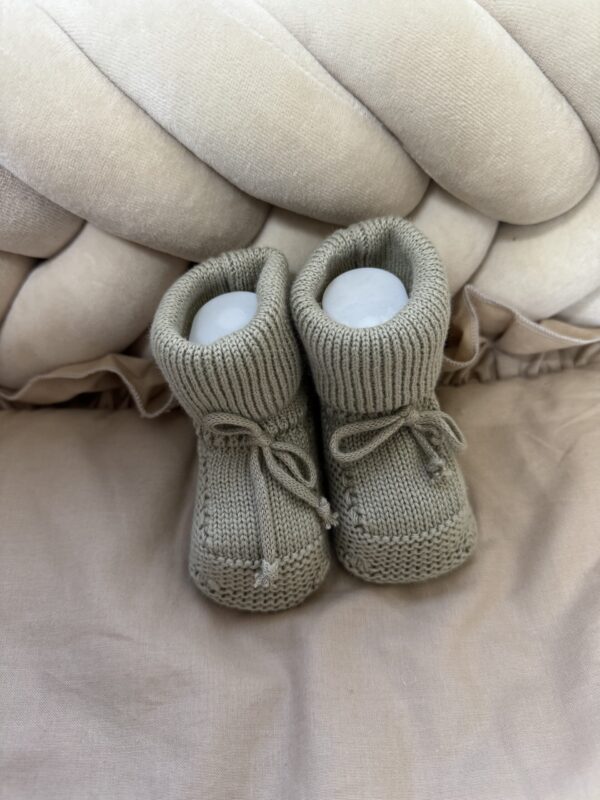 Gebreide Booties Sage Dot Unisex - Afbeelding 2