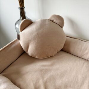 Velvety Beige Bear Kussen