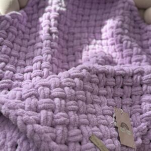 Pre-order Handgemaakte BL FLUFFY deken Lilac