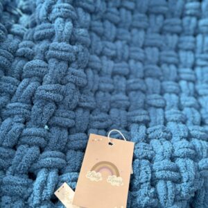 Pre-order Handgemaakte BL FLUFFY deken Petrol