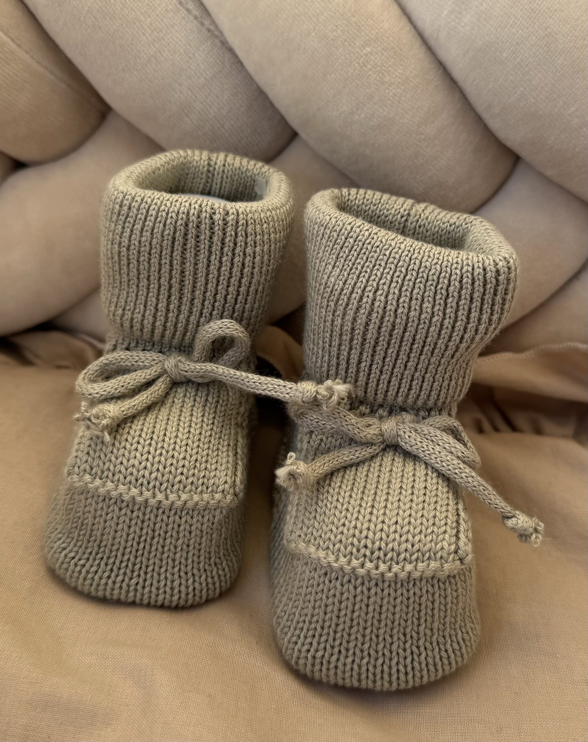 Gebreide Booties Sage Unisex - Afbeelding 2