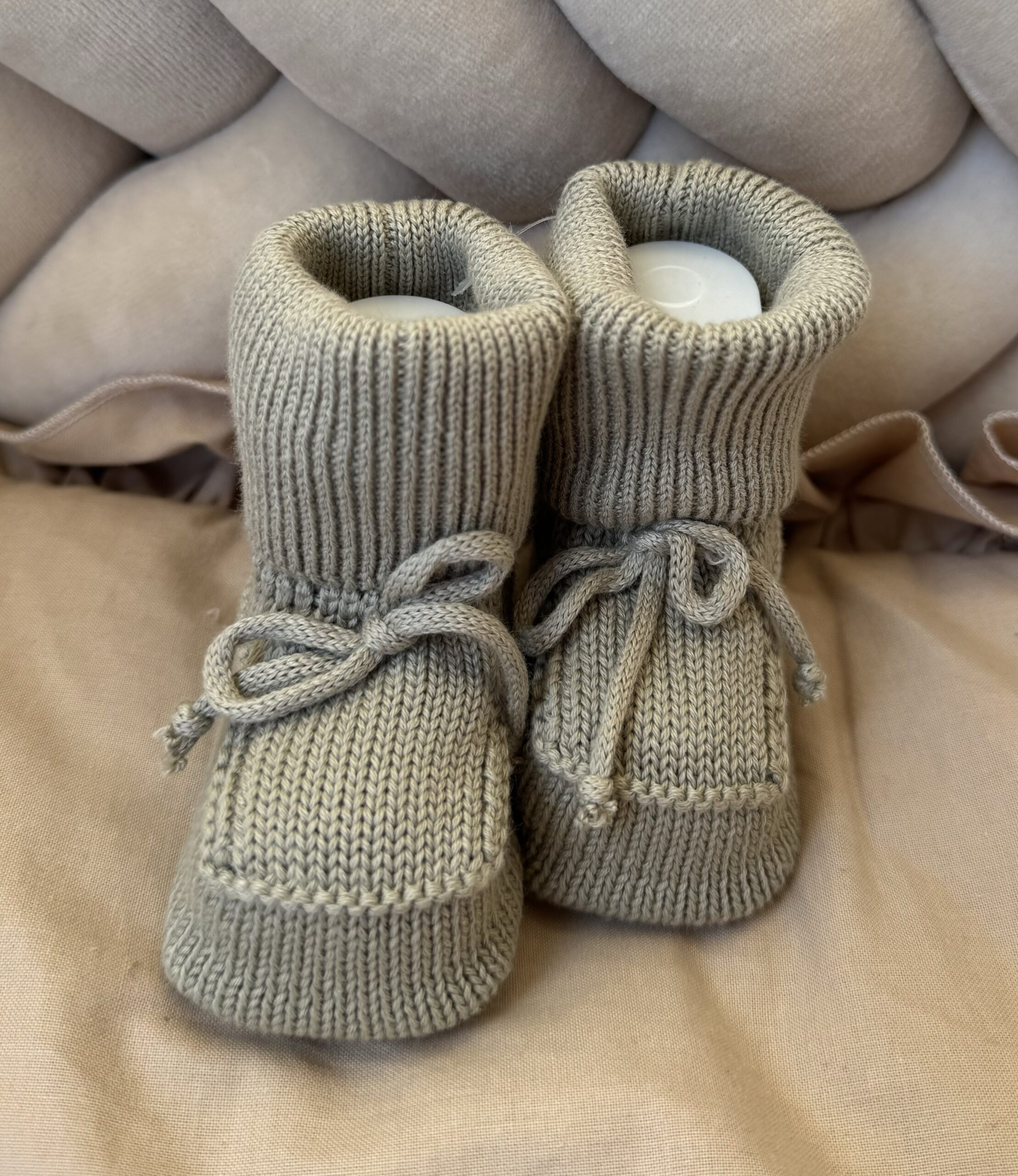 Gebreide Booties Sage Unisex - Afbeelding 2