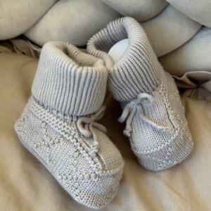 Gebreide Booties Mink Unisex