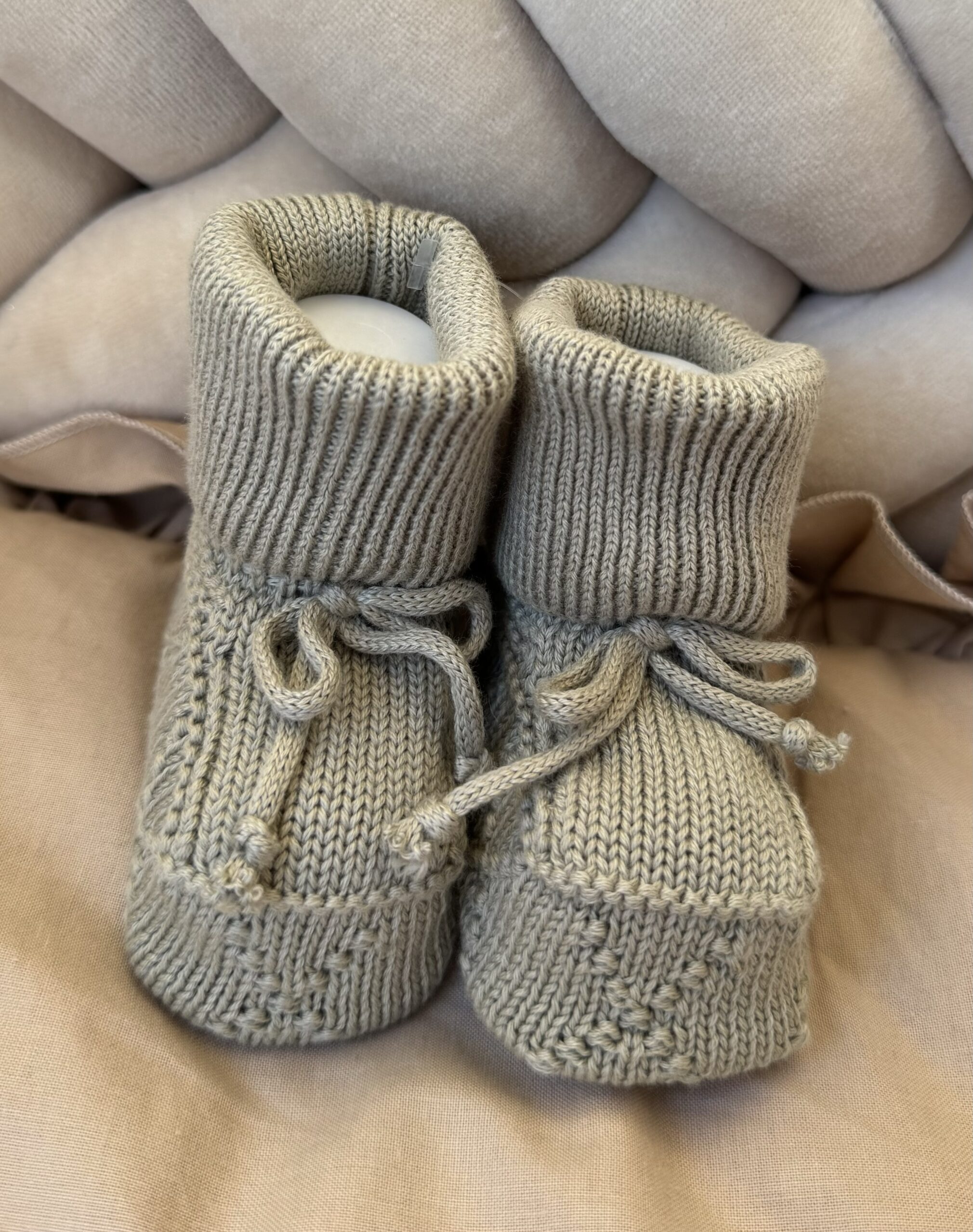 Gebreide Booties Sage Unisex - Afbeelding 2