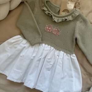 Gebreid Jurkje Strawberry Sage