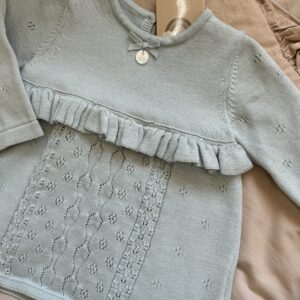 Gebreid Jurkje AquaMint Pointelle