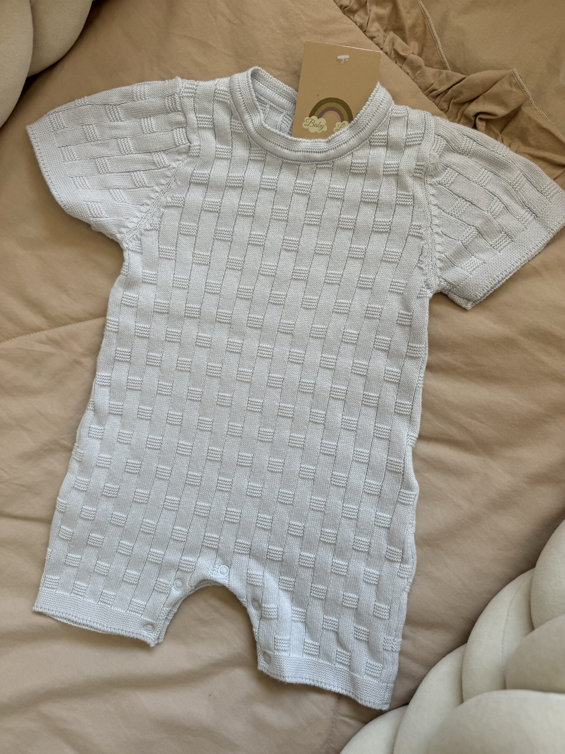 Boxpakje Babyblauw Gebreid