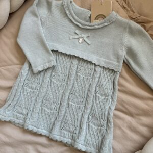 Gebreid Jurkje AquaMint Ruffle Cable