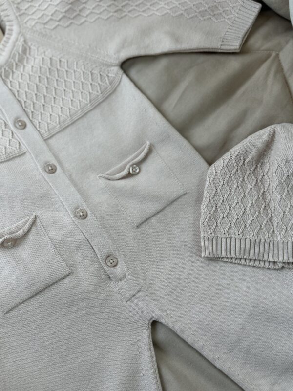 Boxpakje Unisex Klassiek Taupe 2-delig - Afbeelding 3
