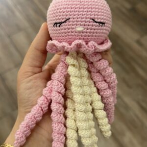 Handgemaakte Amigurumi Octopus knuffel SoftPink