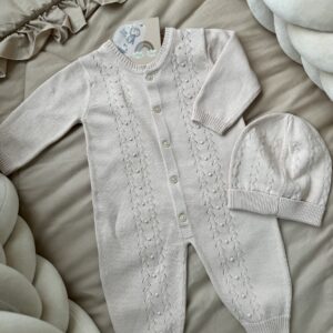 Gebreid 2-delig boxpakje Beige Unisex