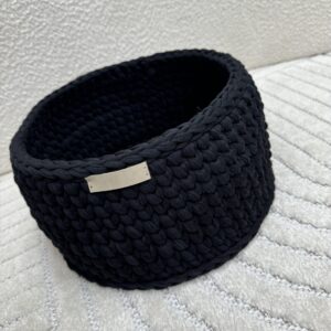 Handgemaakte Commodemand Rond Black #7036