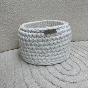 Handgemaakte Commodemand Rond Cream