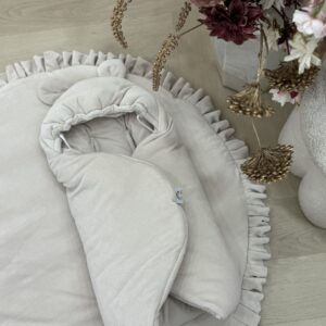 Velvety Ivory Voetenzak/Wikkeldeken