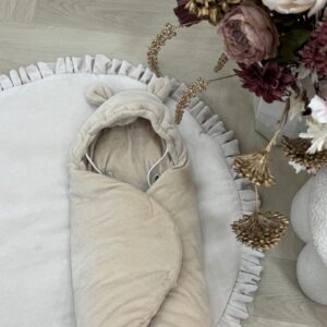 Velvety Beige Voetenzak/Wikkeldeken