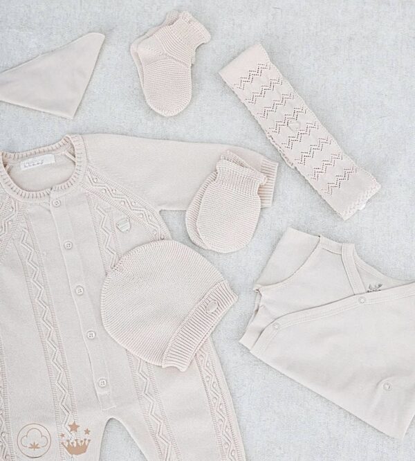 Complete Newbornset 7-delig Royal Beige - Afbeelding 2