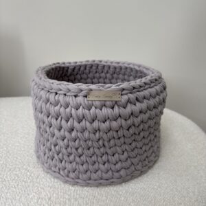 Handgemaakte Commodemand Rond Misty Taupe #4428